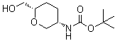 structure of CAS# 603130-24-1, 1,5-Anhydro-2,3,4-trideoxy-2-[[(1,1-dimethylethoxy)carbonyl]amino]-D-threo-hexitol