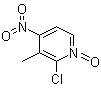 structure of CAS# 60323-95-7, 2-氯-3-甲基-4-硝基吡啶 1-氧化物