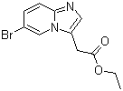 2-(6-溴咪唑并[1,2-a]吡啶-3-基)乙酸乙酯分子结构 (CAS 603311-76-8)