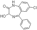 structure of CAS# 604-75-1, 奥沙西泮