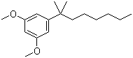 structure of CAS# 60526-81-0, 1-(1,1-Dimethylheptyl)-3,5-dimethoxybenzene
