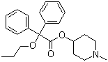 CAS 登录号：60569-19-9, 丙哌维林, 1-甲基-4-哌啶基二苯基丙氧乙酸酯