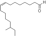 CAS 登录号：60609-53-2, (Z)-14-甲基-8-十六碳烯醛