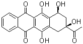 structure of CAS# 60660-75-5, (7S,9S)-9-乙酰基-7,8,9,10-四氢-6,7,9,11-四羟基-5,12-并四苯醌