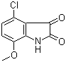 CAS # 60706-07-2, 4-Chloro-7-methoxyisatin, 4-Chloro-7-methoxy-1H-indole-2,3-dione