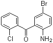 structure of CAS# 60773-49-1, 2-氨基-5-溴-2'-氯二苯甲酮