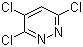3,4,6-三氯哒嗪分子结构 (CAS 6082-66-2)