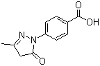 CAS # 60875-16-3, 4-(3-Methyl-5-oxo-2-pyrazolin-1-yl)benzoic acid