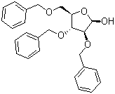 structure of CAS# 60933-68-8, 2,3,5-三-O-苄基-beta-D-阿拉伯呋喃糖