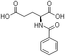 structure of CAS# 6094-36-6, N-苯甲酰基-L-谷氨酸