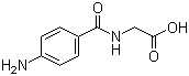 structure of CAS# 61-78-9, (4-氨基苯甲酰基氨基)乙酸