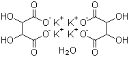 structure of CAS# 6100-19-2, Potassium tartrate hemihydrate