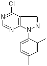 structure of CAS# 610277-86-6, 4-氯-1-(2,4-二甲基苯基)吡唑并[3,4-d]嘧啶