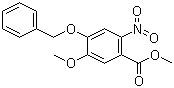 structure of CAS# 61032-41-5, Methyl 4-benzyloxy-5-methoxy-2-nitrobenzoate