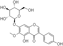 structure of CAS# 611-40-5, 射干苷