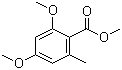 structure of CAS# 6110-37-8, 2,4-二甲氧基-6-甲基苯甲酸甲酯