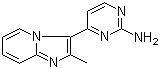 CAS 登录号：611239-37-3, 4-(2-甲基咪唑并[1,2-a]吡啶-3-基)-2-嘧啶胺