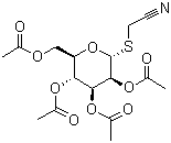 structure of CAS# 61145-33-3, 氰基甲基 2,3,4,6-O-四乙酰基-beta-D-硫代吡喃半乳糖苷