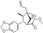 CAS # 61240-34-4, (1R,5R,6R,7R)-rel-7-(1,3-Benzodioxol-5-yl)-3-methoxy-6-methyl-5-(2-propen-1-yl)bicyclo[3.2.1]oct-3-ene-2,8-dione