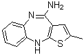 structure of CAS# 612503-08-9, 2-甲基-10H-噻吩并[2,3-b][1,5]苯并二氮杂卓-4-胺