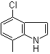 structure of CAS# 61258-70-6, 4-氯-7-甲基吲哚