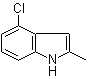 structure of CAS# 6127-16-8, 4-氯-2-甲基-1H-吲哚