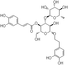 structure of CAS# 61276-17-3, 毛蕊花糖苷