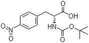structure of CAS# 61280-75-9, Boc-4-nitro-D-phenylalanine