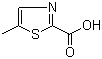 structure of CAS# 61291-21-2, 5-甲基噻唑-2-甲酸