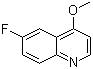 structure of CAS# 61293-17-2, 6-Fluoro-4-methoxyquinoline