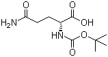 structure of CAS# 61348-28-5, Boc-D-谷氨酰胺