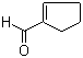 CAS # 6140-65-4, 1-Cyclopentene-1-carboxaldehyde, 1-Cyclopentenecarboxaldehyde, 1-Cyclopentenyl aldehyde, 1-Formyl-1-cyclopentene, 1-Formylcyclopentene