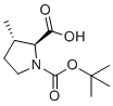 structure of CAS# 61406-66-4, 外消旋-(3S)-1-(叔-丁氧羰基)-3-甲基-L-脯氨酸