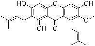 Mangostin molecular structure (CAS 6147-11-1)