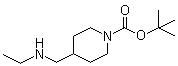 structure of CAS# 614745-80-1, 4-[(乙基氨基)甲基]哌啶-1-甲酸叔丁酯