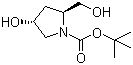 structure of CAS# 61478-26-0, N-Boc-4-羟基-L-脯氨醇