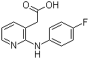 CAS 登录号：61494-61-9, 2-[(4-氟苯基)氨基]-3-吡啶乙酸