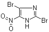 structure of CAS# 6154-30-9, 2,4-二溴-5-硝基咪唑