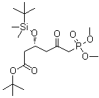 CAS # 615556-98-4, (3R)-6-(Dimethoxyphosphinyl)-3-[[(1,1-dimethylethyl)dimethylsilyl]oxy]-5-oxohexanoic acid 1,1-dimethylethyl ester