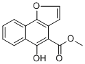 CAS 登录号：61658-41-1, 呋喃大叶茜草素, 5-羟基萘并[1,2-b]呋喃-4-甲酸甲酯