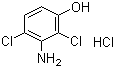 structure of CAS# 61693-43-4, 2,4-Dichloro-3-aminophenol hydrochloride