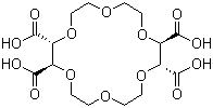 structure of CAS# 61696-54-6, (+)-(18-冠醚-6)-2,3,11,12-四甲酸
