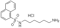 structure of CAS# 61714-25-8, N-(6-氨基己基)-1-萘磺酰胺单盐酸盐