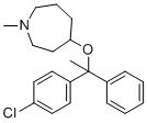 CAS # 61771-18-4, 4-[1-(4-Chlorophenyl)-1-phenylethoxy]-1-methylazepane