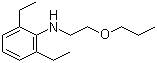 CAS # 61874-13-3, 2,6-Diethyl-N-(2-propoxyethyl)aniline, 2,6-Diethyl-N-(2-propoxyethyl)-benzenamine