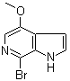 structure of CAS# 619331-35-0, 7-Bromo-4-methoxy-1H-pyrrolo[2,3-c]pyridine