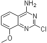 structure of CAS# 61948-65-0, 2-氯-8-甲氧基-4-喹唑啉胺