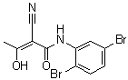 CAS 登录号：62004-35-7, 2-氰基-N-(2,5-二溴苯基)-3-羟基-2-丁烯酰胺