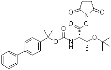 structure of CAS# 62020-53-5, N-[(1-[1,1'-联苯]-4-基-1-甲基乙氧基)羰基]-O-叔丁基-L-苏氨酸 2,5-二氧代-1-吡咯烷基酯