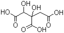 CAS 登录号：6205-14-7, 2-羟基柠檬酸, 1,2-二羟基-1,2,3-丙烷三甲酸